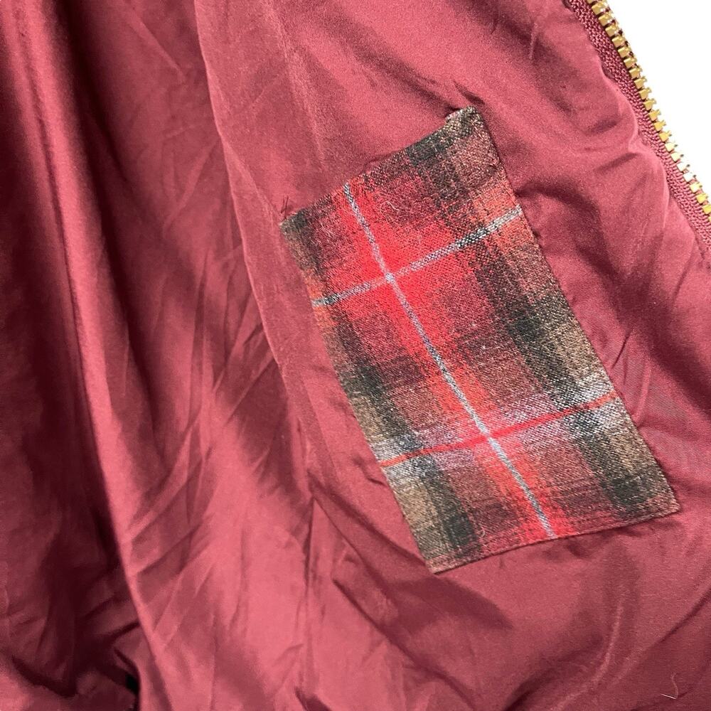 Pendleton Fuzzy Zip Shacket Maroon Size Medium Pl… - image 7